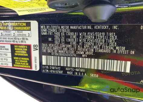 2013 Toyota Venza Le из США, поврежденный, VIN 4T3BA3BB6DU045614